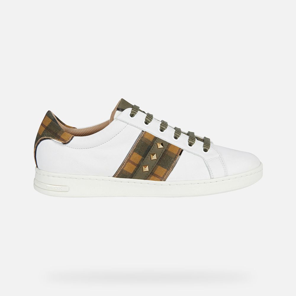 Geox Bayan Spor Ayakkabı Beyaz/Kahverengi - Jaysen - XTB-821973